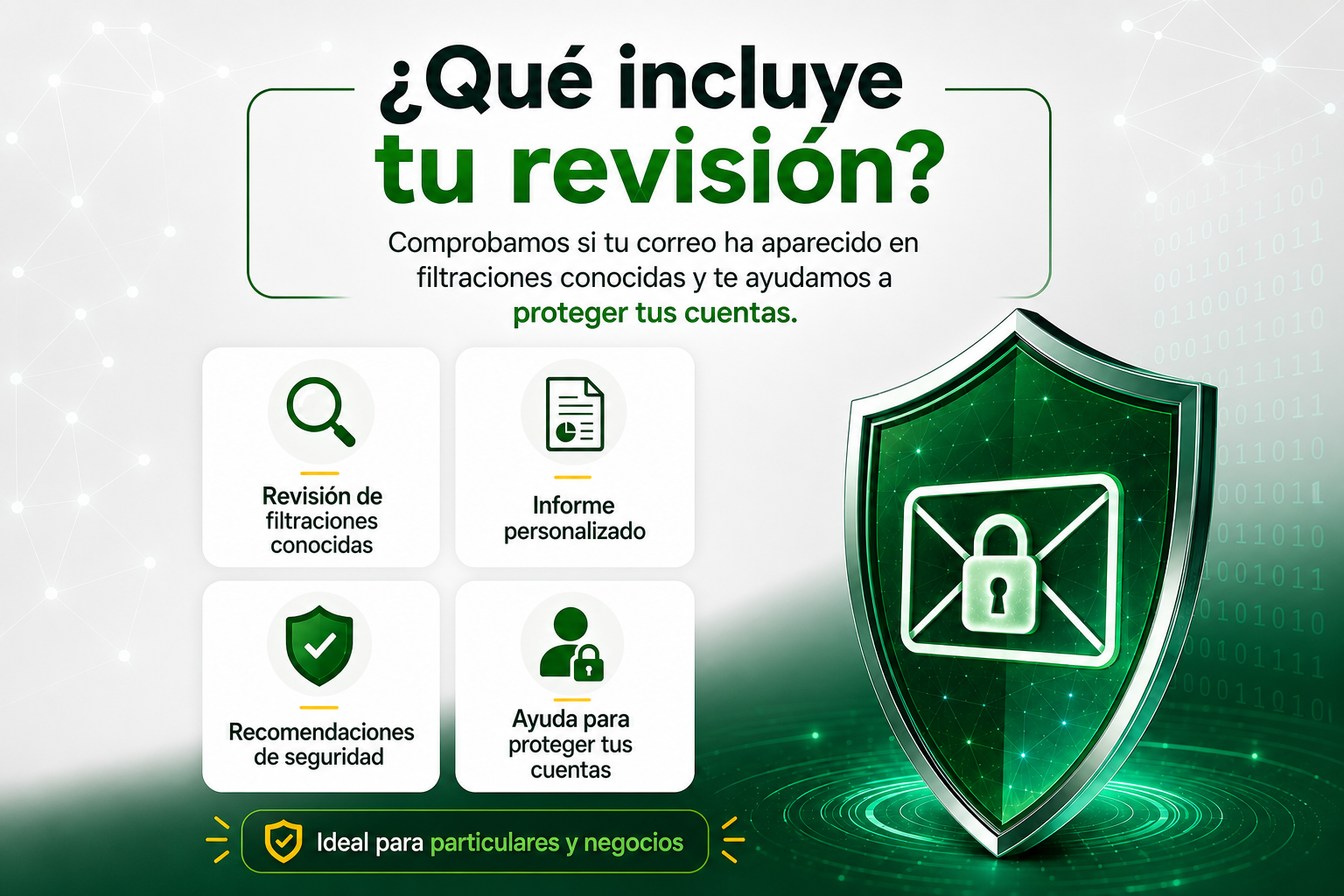 Qué incluye la revisión de Escudo Digital